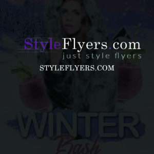 Winter Bash psd flyer