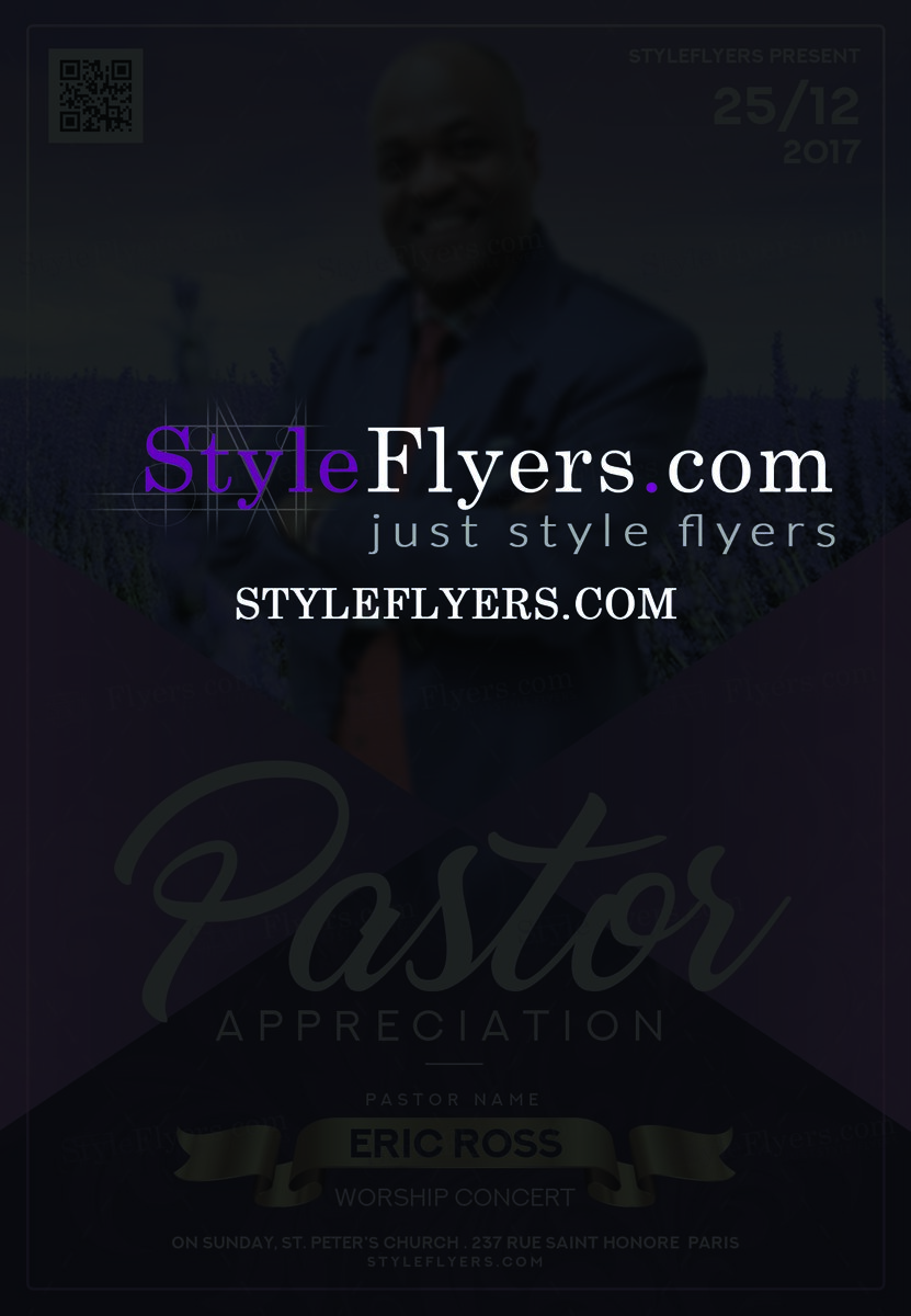Pastor Appreciation psd flyer