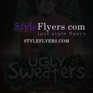 ugly sweaters psd flyer