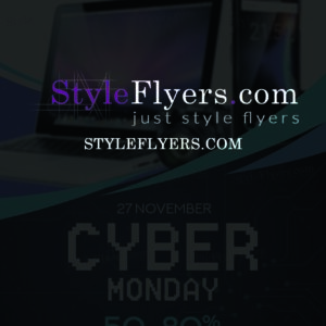 Cyber Monday psd flyer
