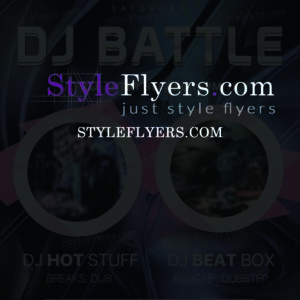 dj battle psd flyer