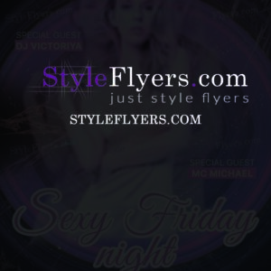 sexy friday night psd flyer