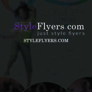 zumba fitness psd flyer
