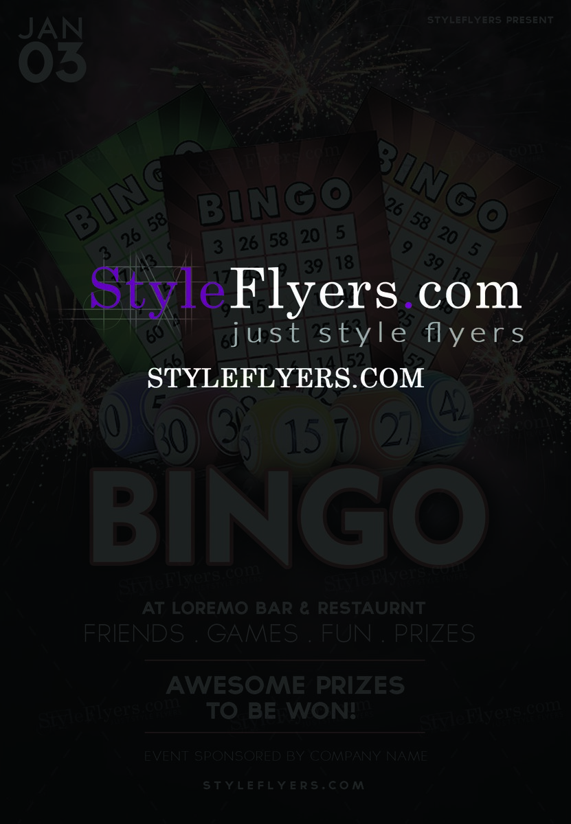 bingo psd flyer
