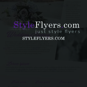 Wedding agency PSD Flyer Template