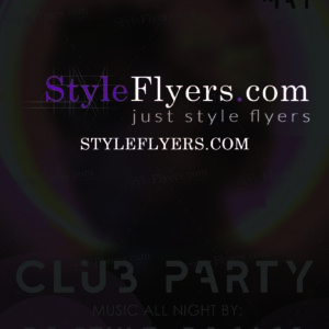 Club party PSD Flyer Template 6
