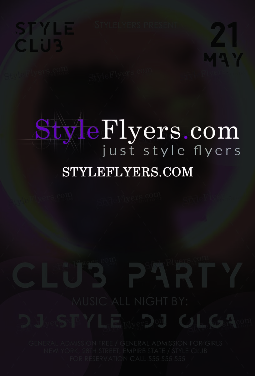 Club party PSD Flyer Template 6