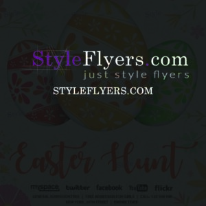 Easter hunt PSD Flyer Template