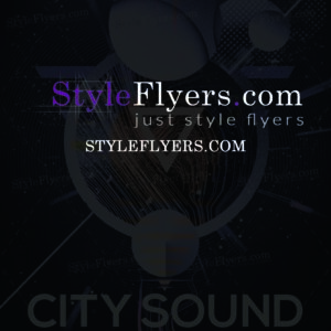 city sound psd flyer