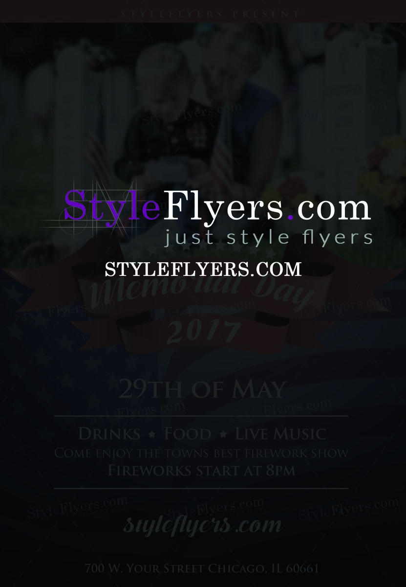 Memorial Day psd flyer1