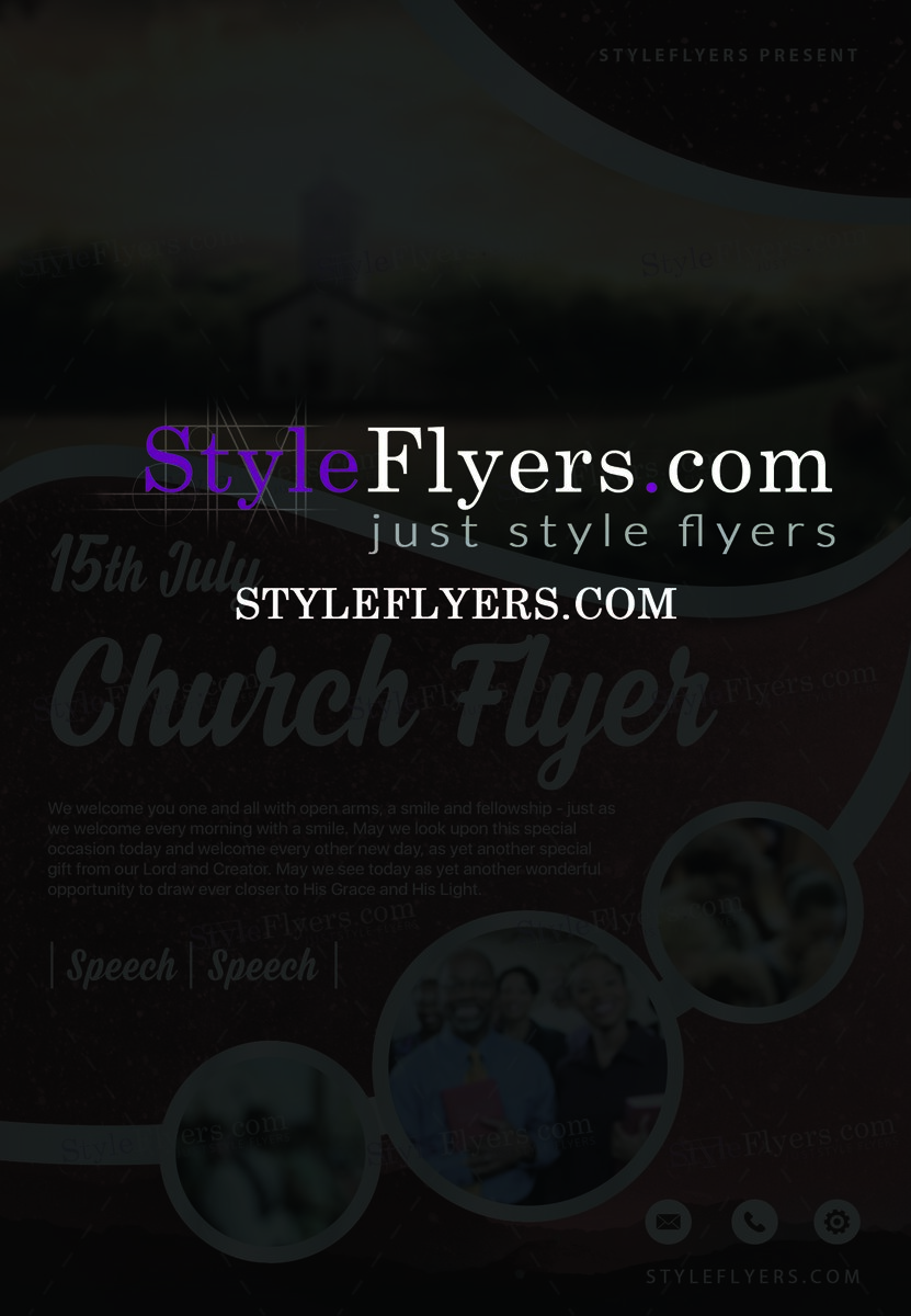 church psd flyer