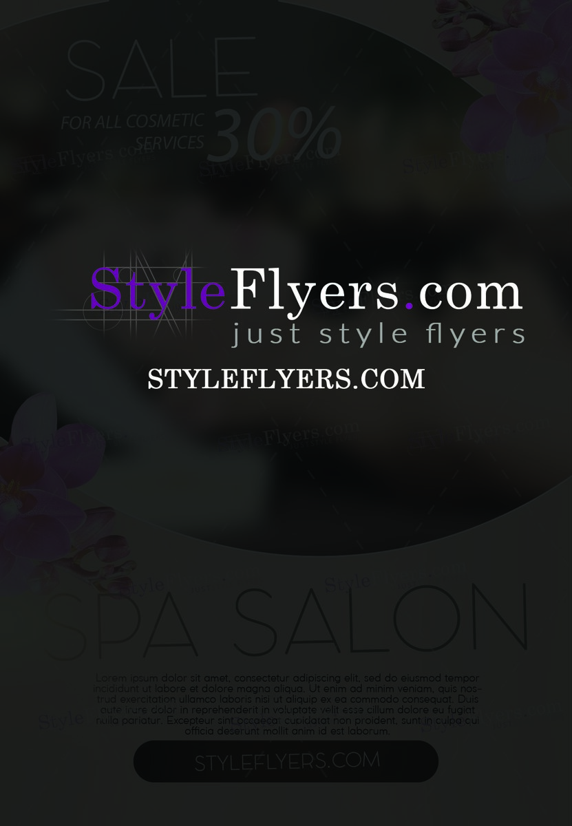 spa salon PSD Flyer Template