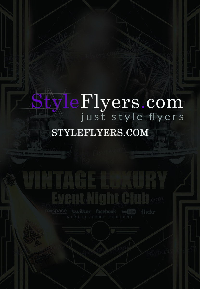 Vintage Luxury Event Night Club Flyer
