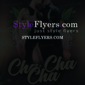 Cha Cha Cha Party PSD Template PSD Flyer Template