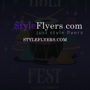 holi fest psd flyer1