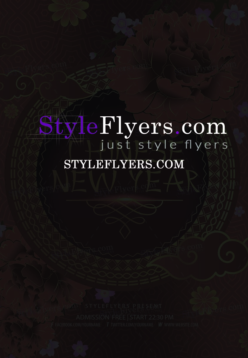 Chinese New Year PSD Flyer Template