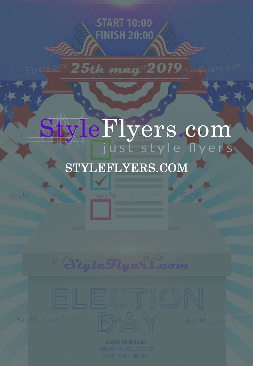 election day PSD Flyer Template