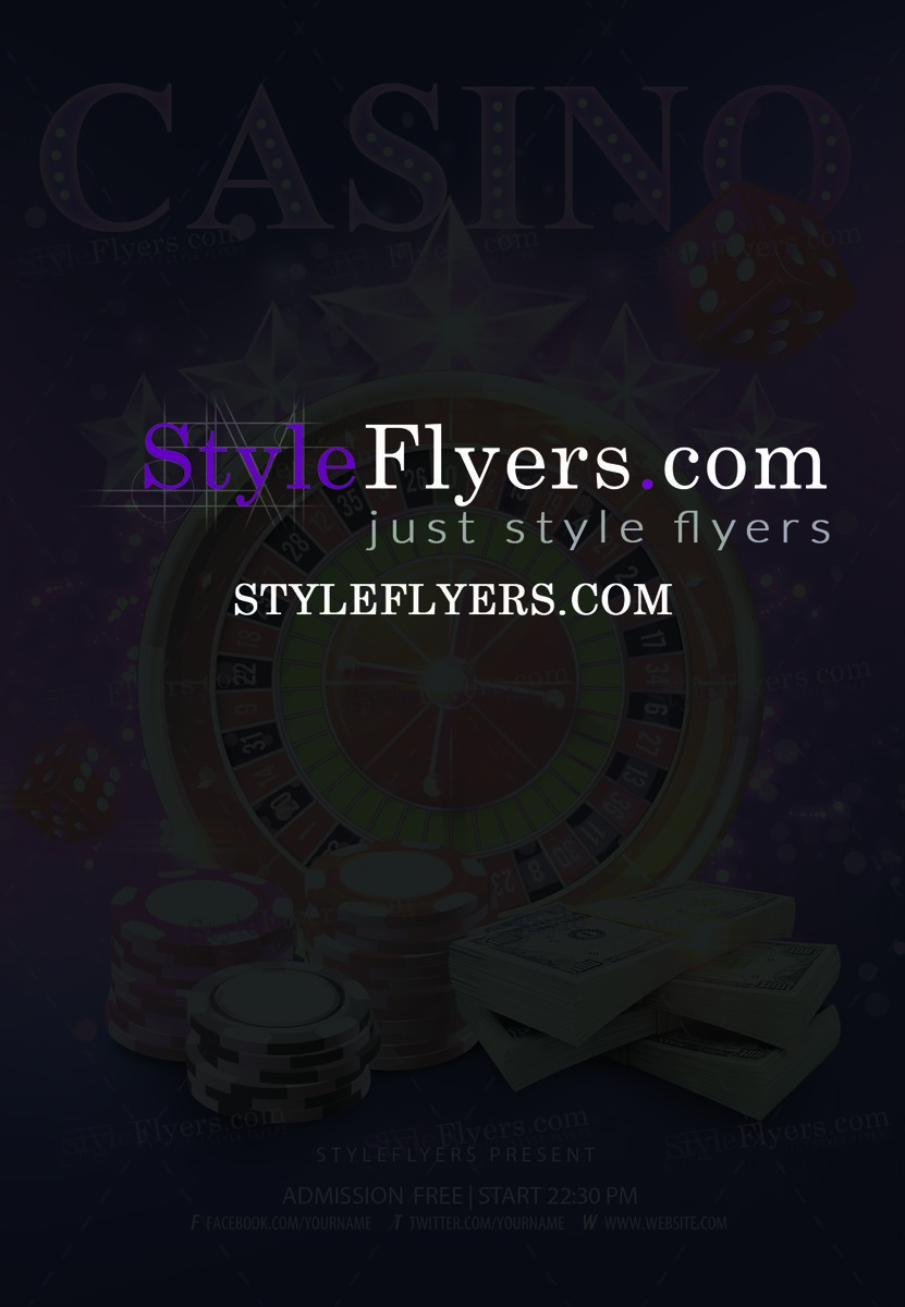 Casino PSD Flyer Template