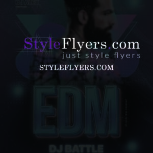EDM Dj Battle PSD Flyer Template