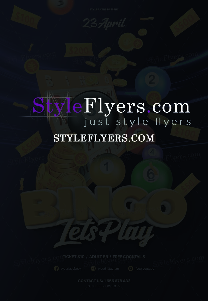 Bingo PSD Flyer Template