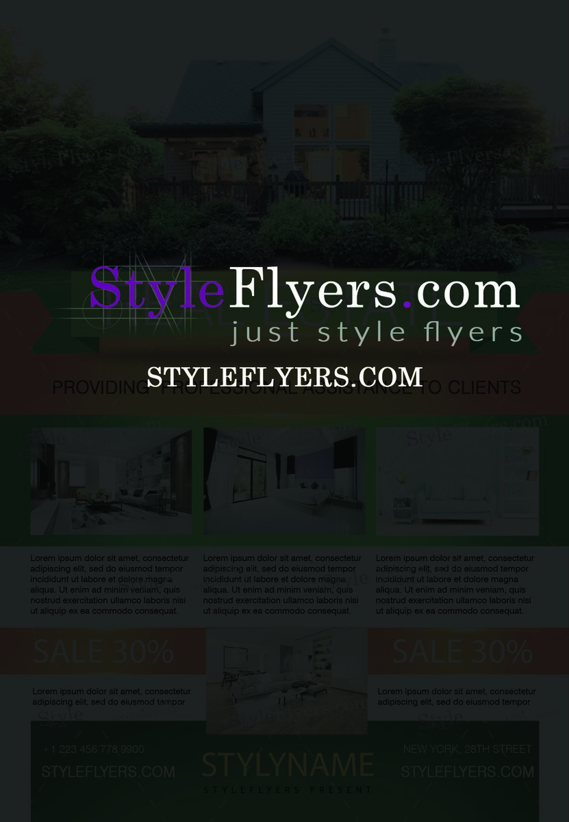 Real Estate Flyer PSD Template