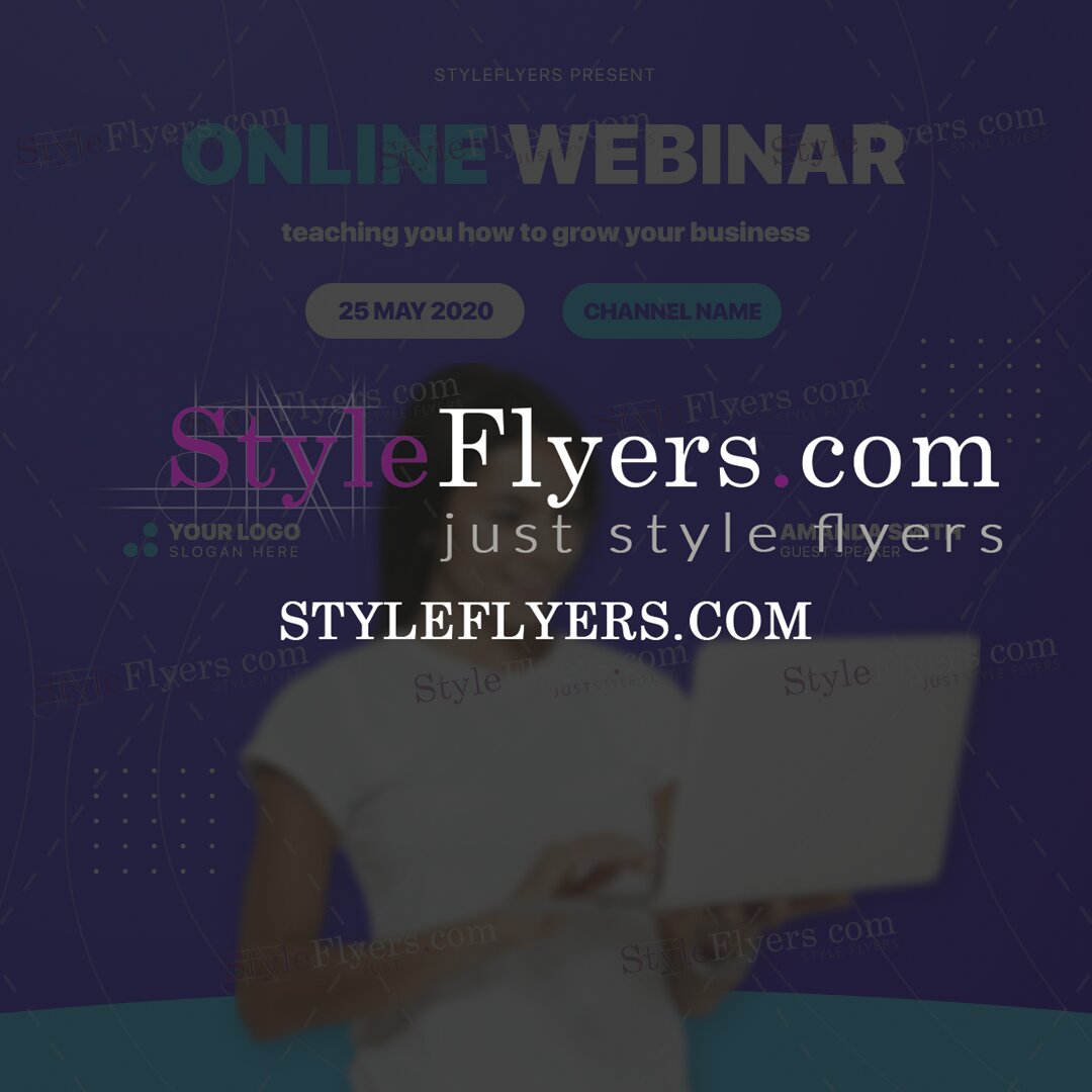 Online Webinar PSD Flyer Template