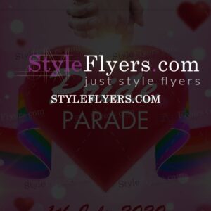 Pride parades1 PSD Flyer Template