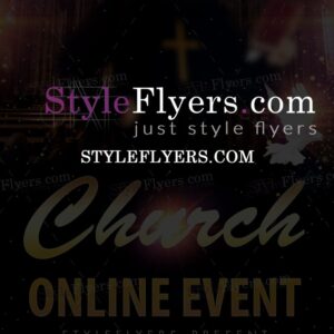 Church Online Event PSD Flyer Template