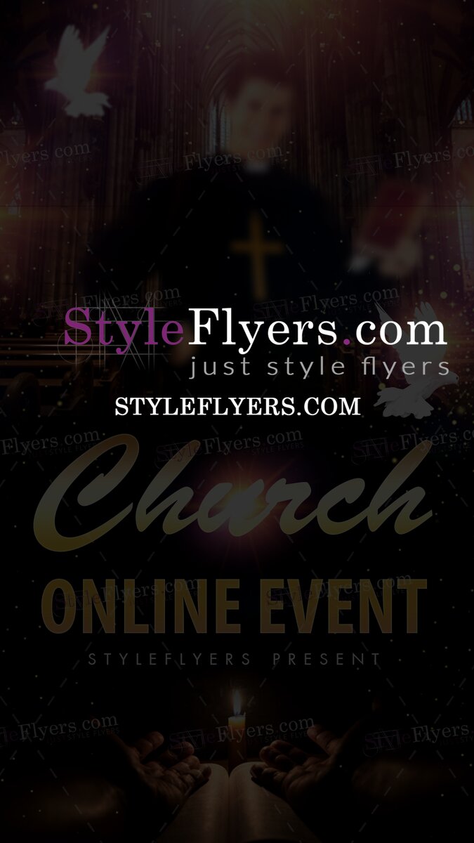 Church Online Event PSD Flyer Template