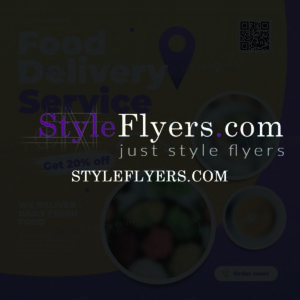Food Delivery Service PSD Flyer Template