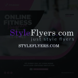 Online Fitness Program PSD Flyer Template