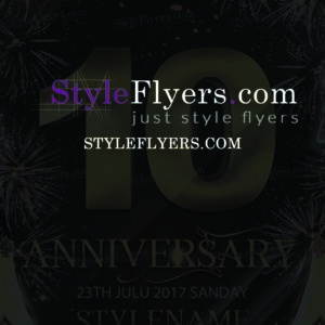 anniversary PSD Flyer Template