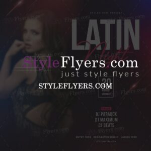 Latin Night PSD Flyer Template