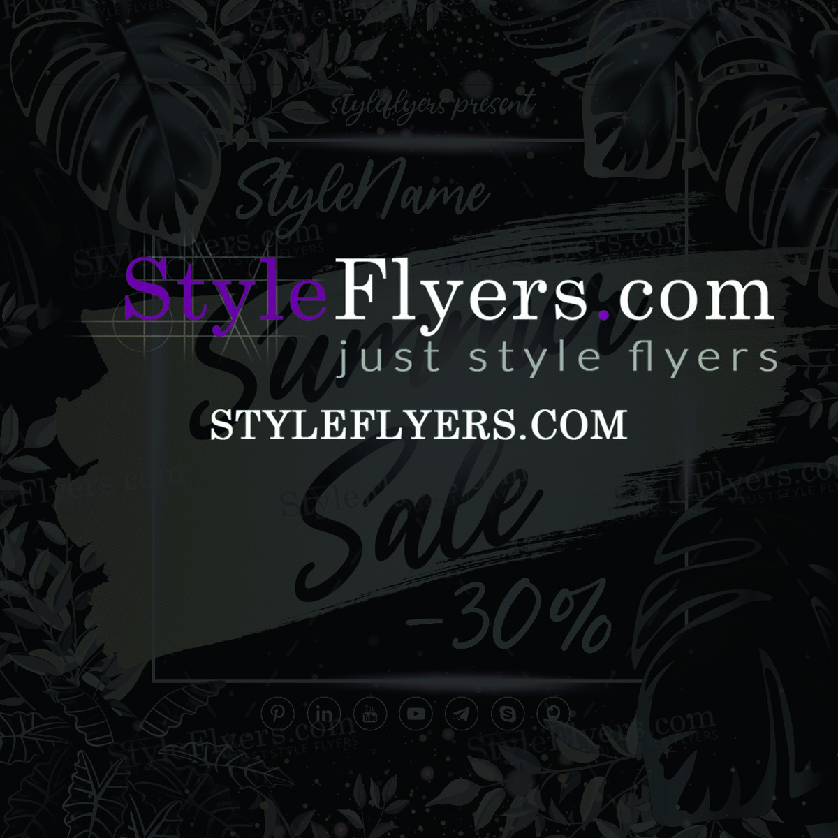 Square Flyer PSD Template