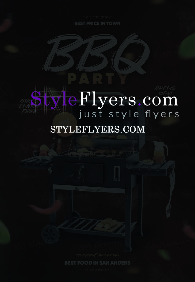 BBQ Party PSD Flye PSD Flyer Template