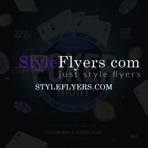 poker PSD Flyer Template