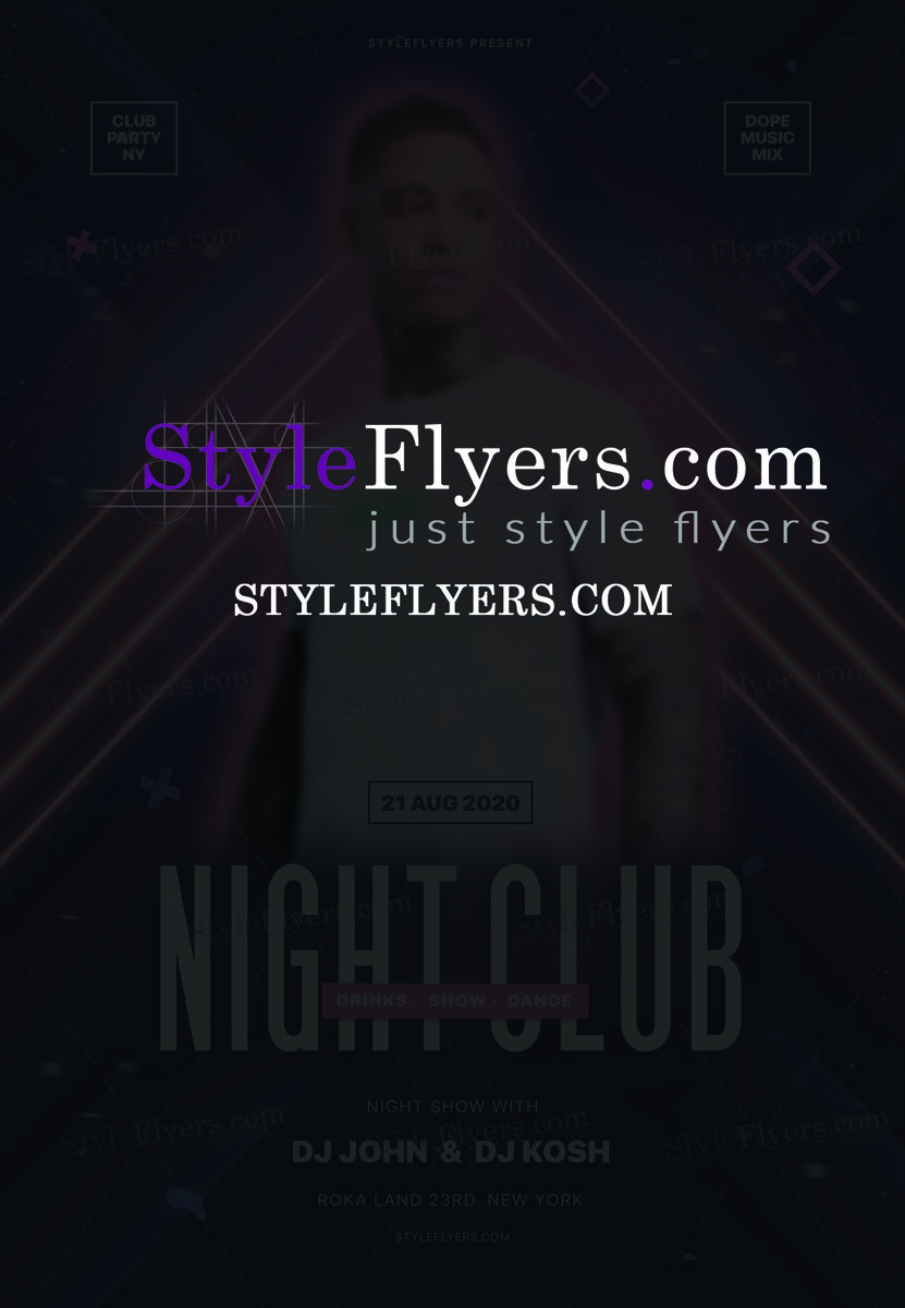 Night Club PSD Flyer