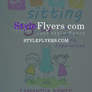 Babysitting FREE PSD Template PSD Flyer Template