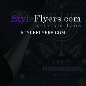 Hannukah psd flyer