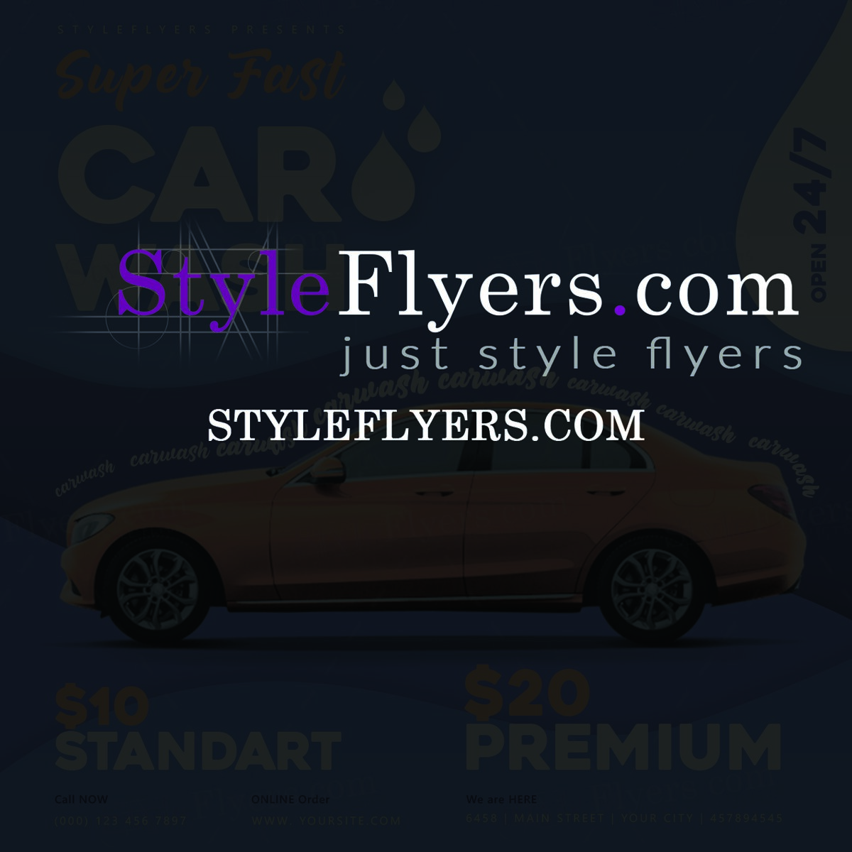 car wash flyer