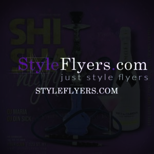 shisha night PSD Flyer Template