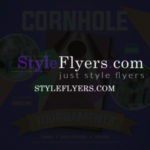 Cornhole Tournaments flyer