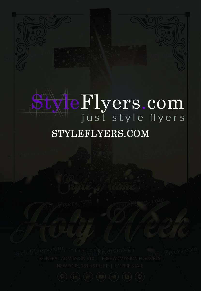 Holy Week PSD Flyer Template