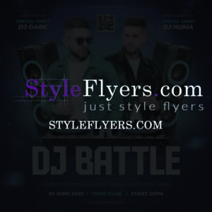 Dj battle flyer
