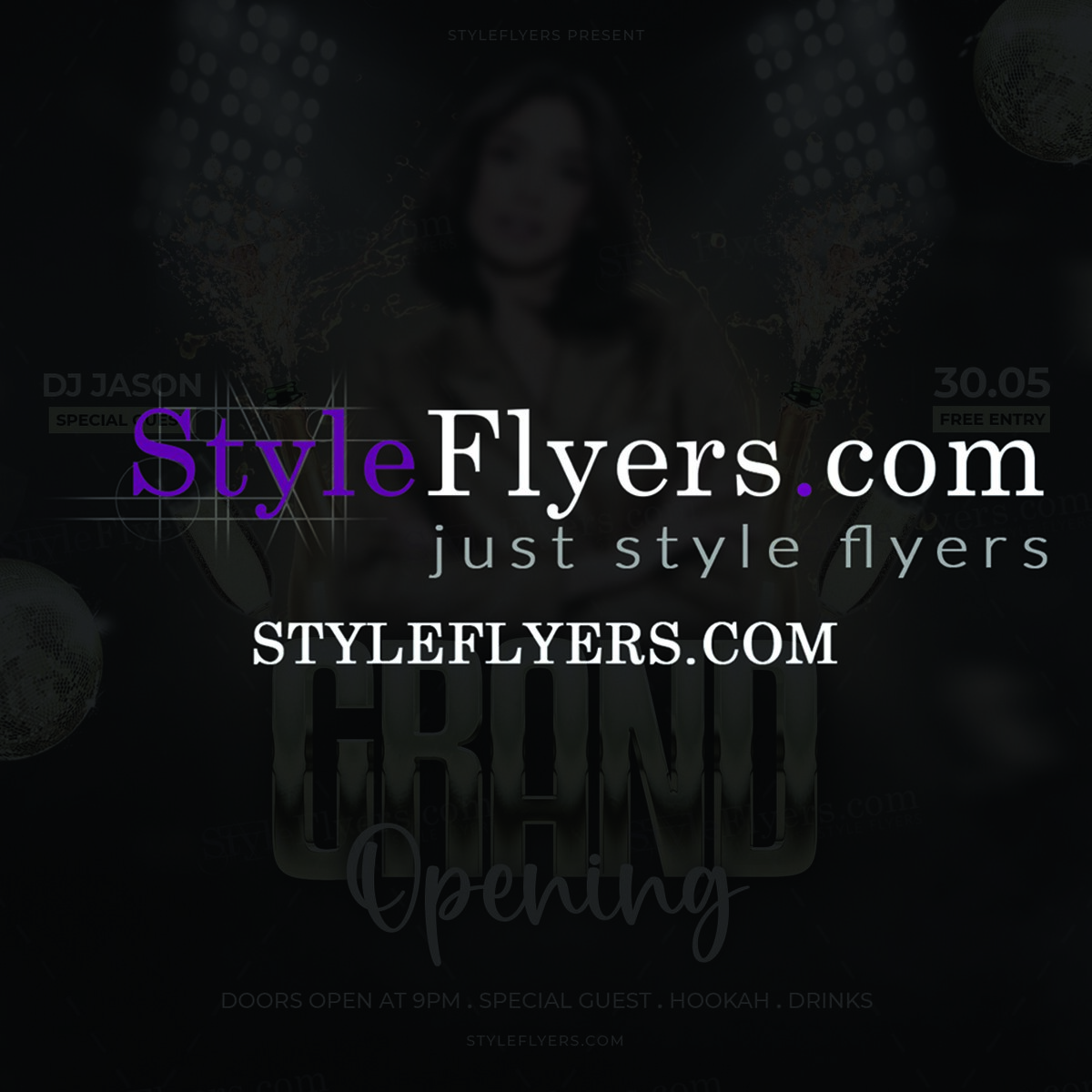 Grand opening flyer