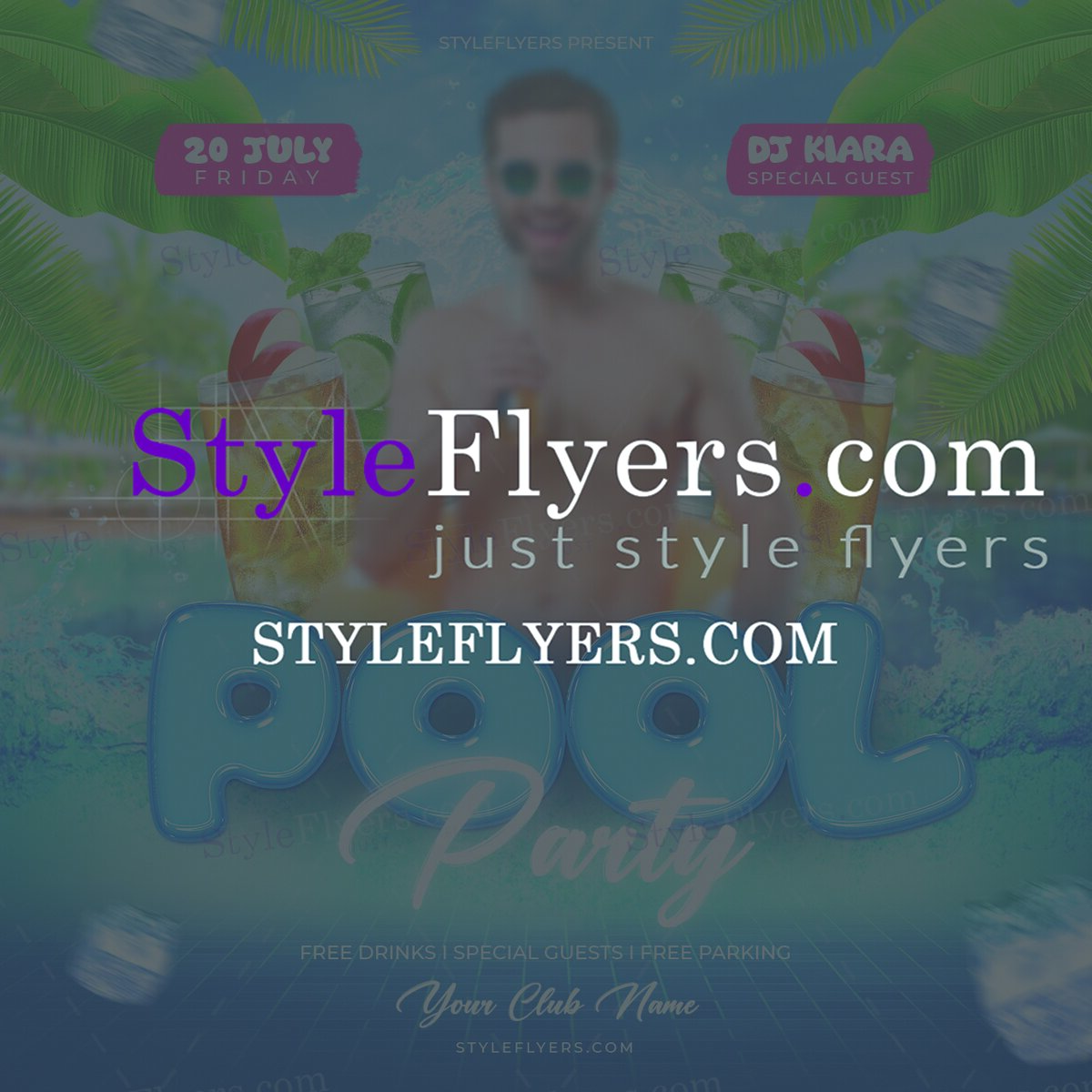 Pool Party flyer