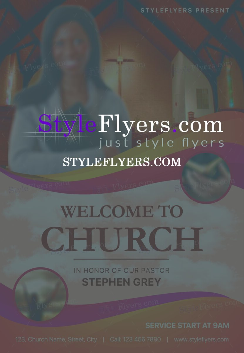 church psd flyer