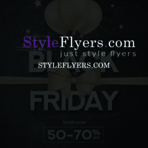 black Friday sale psd flyer