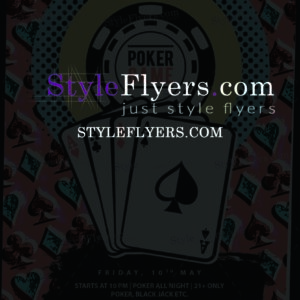 poker psd flyer Tempalate premium