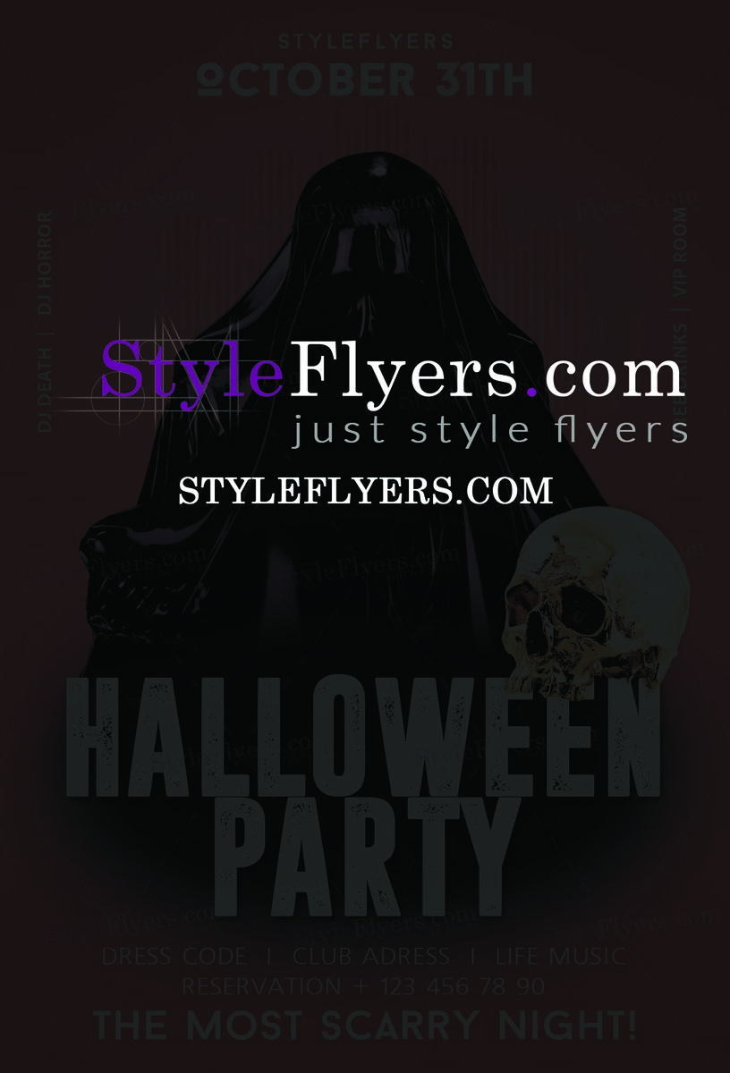 halloween psd flyer template 45678